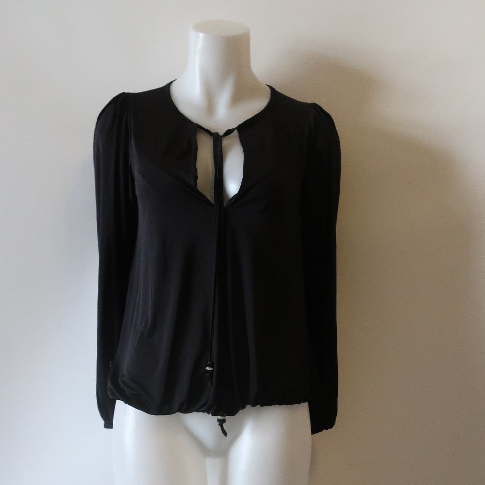TATA JOLIE BLACK LONG SLEEVE TOP SZ XS*